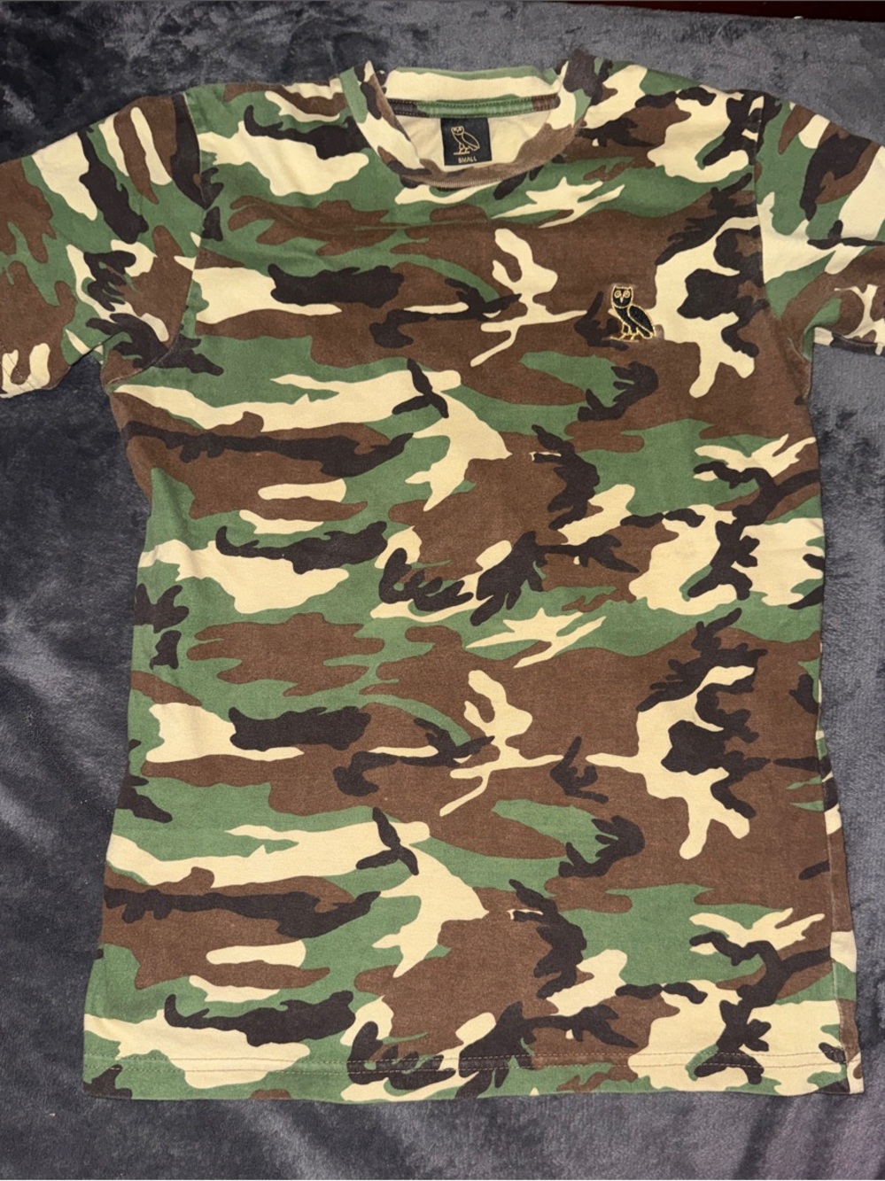 OVO Camo Tee in Green, Brown & Tan